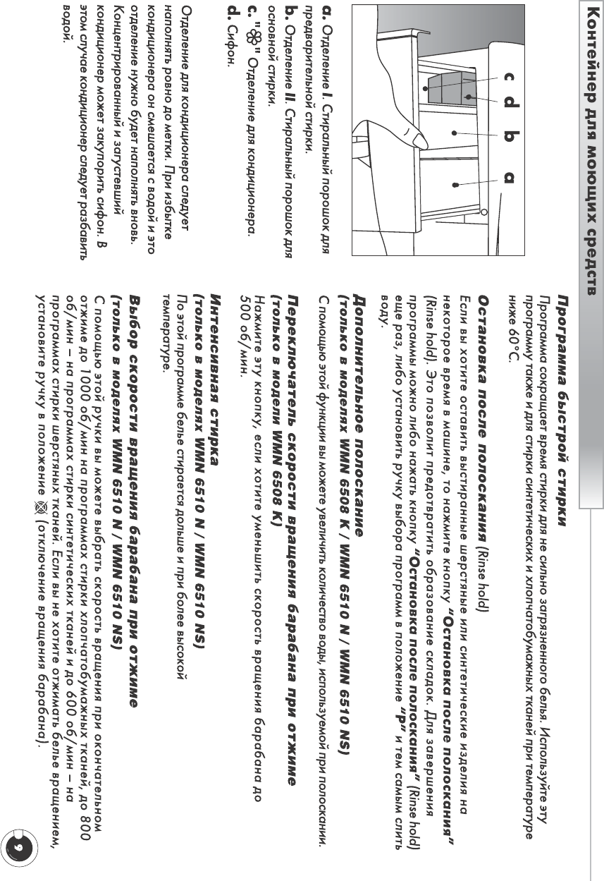 Просмотр инструкции стиральной машины Beko WMN 6510N (NS), страница 12 -  Mnogo-dok - бесплатные инструкции на русском языке