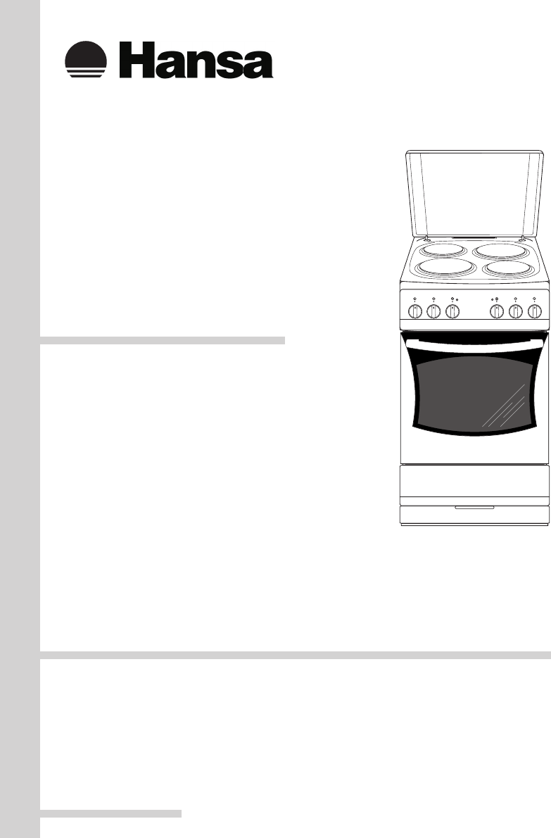 Просмотр инструкции плиты Hansa FCEX 58032030, страница 1 - Mnogo-dok -  бесплатные инструкции на русском языке