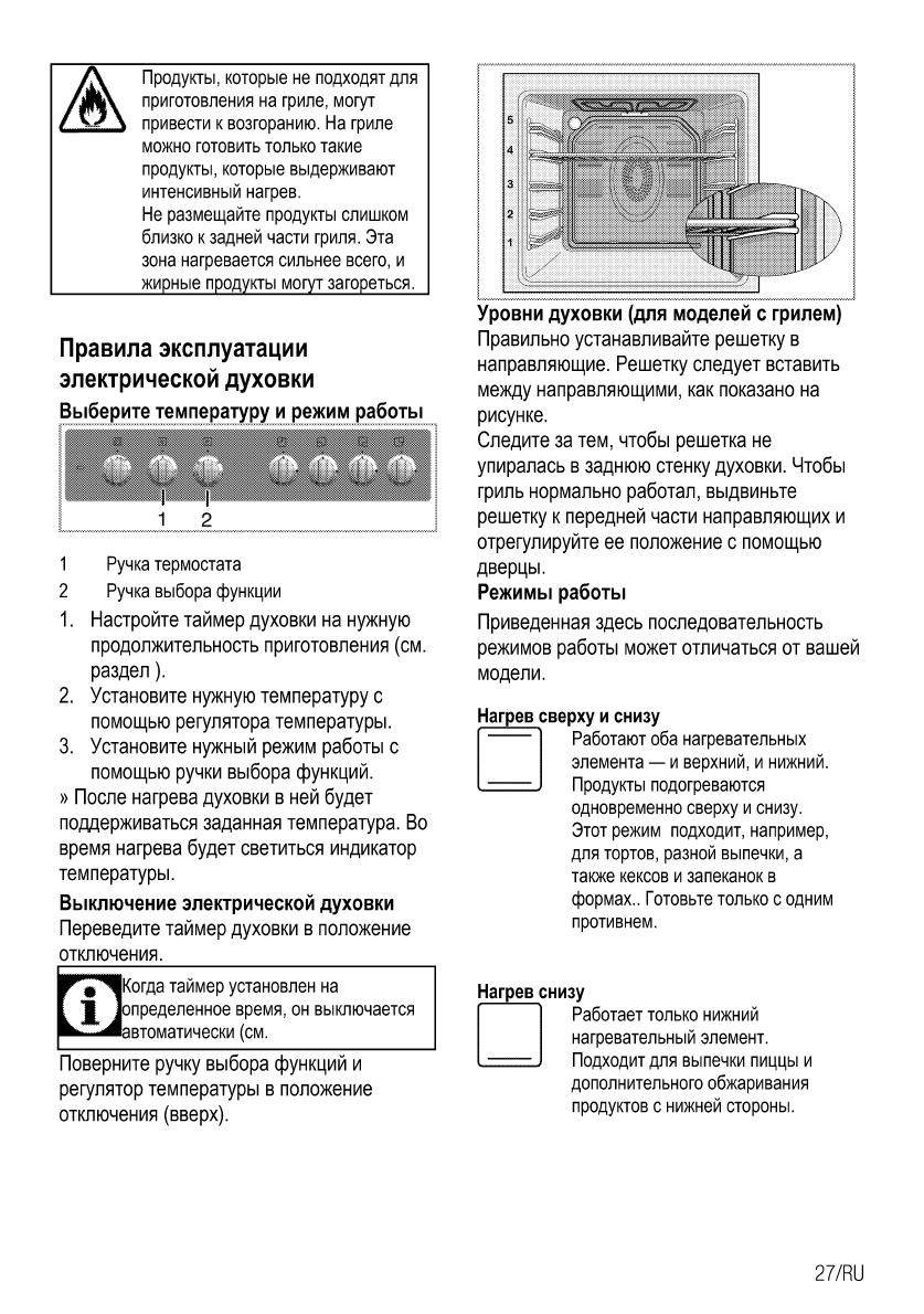 Не работает таймер в духовом шкафу