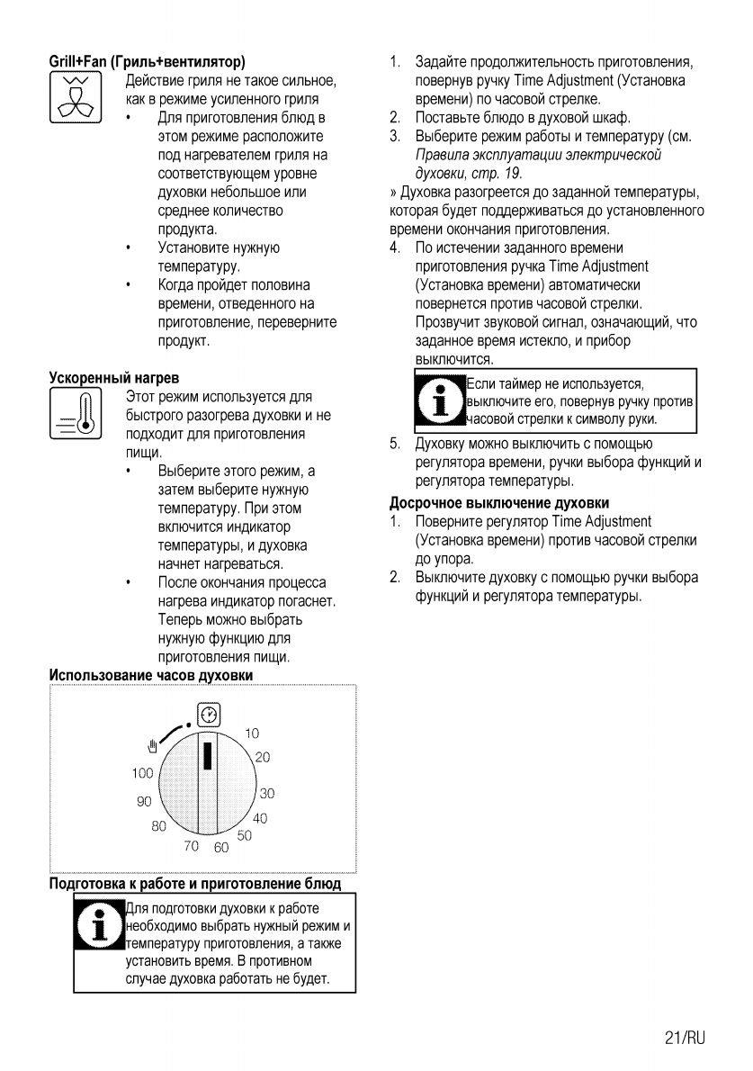 Духовой шкаф камерон инструкция