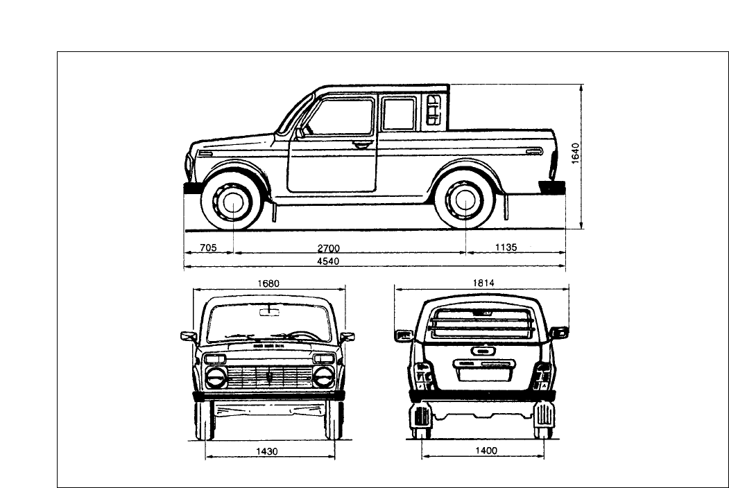 Ваз 21214 чертеж