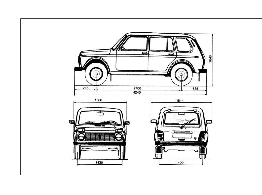 Схема нива легенд 2023. Габариты автомобиля ВАЗ 2131. Габариты ВАЗ 2131 Нива.