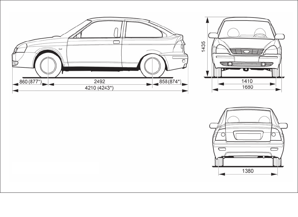 Чертеж lada granta