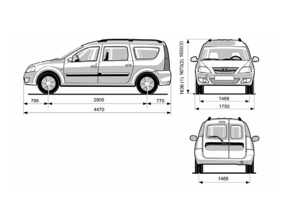 Ларгус кузов схема