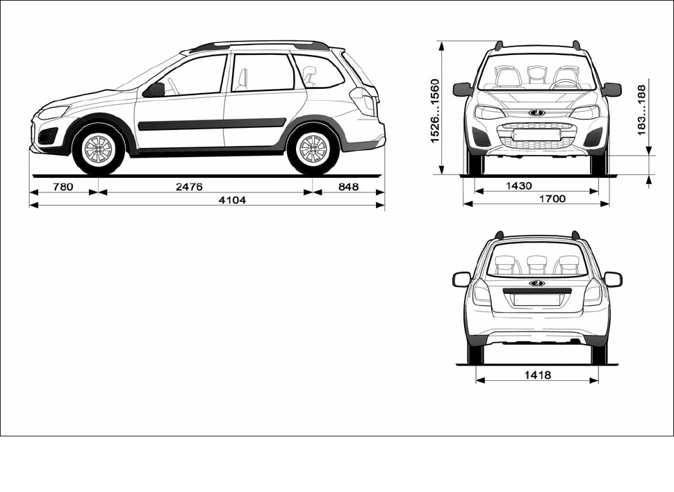 Чертеж lada granta