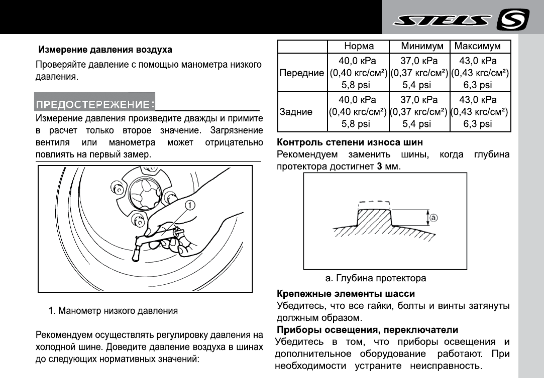 Давление в шинах квадроцикла 125