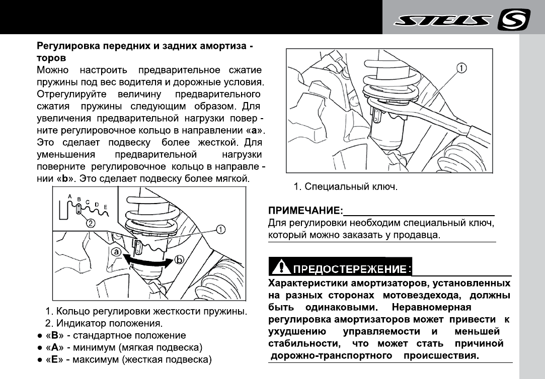 Настроить задний. Регулировка пружины амортизатора эндуро. Руководство по эксплуатации квадроцикла стелс 300. Atv 300b регулировка скоростей. Эндуро регулировка заднего заднего амортизатора.