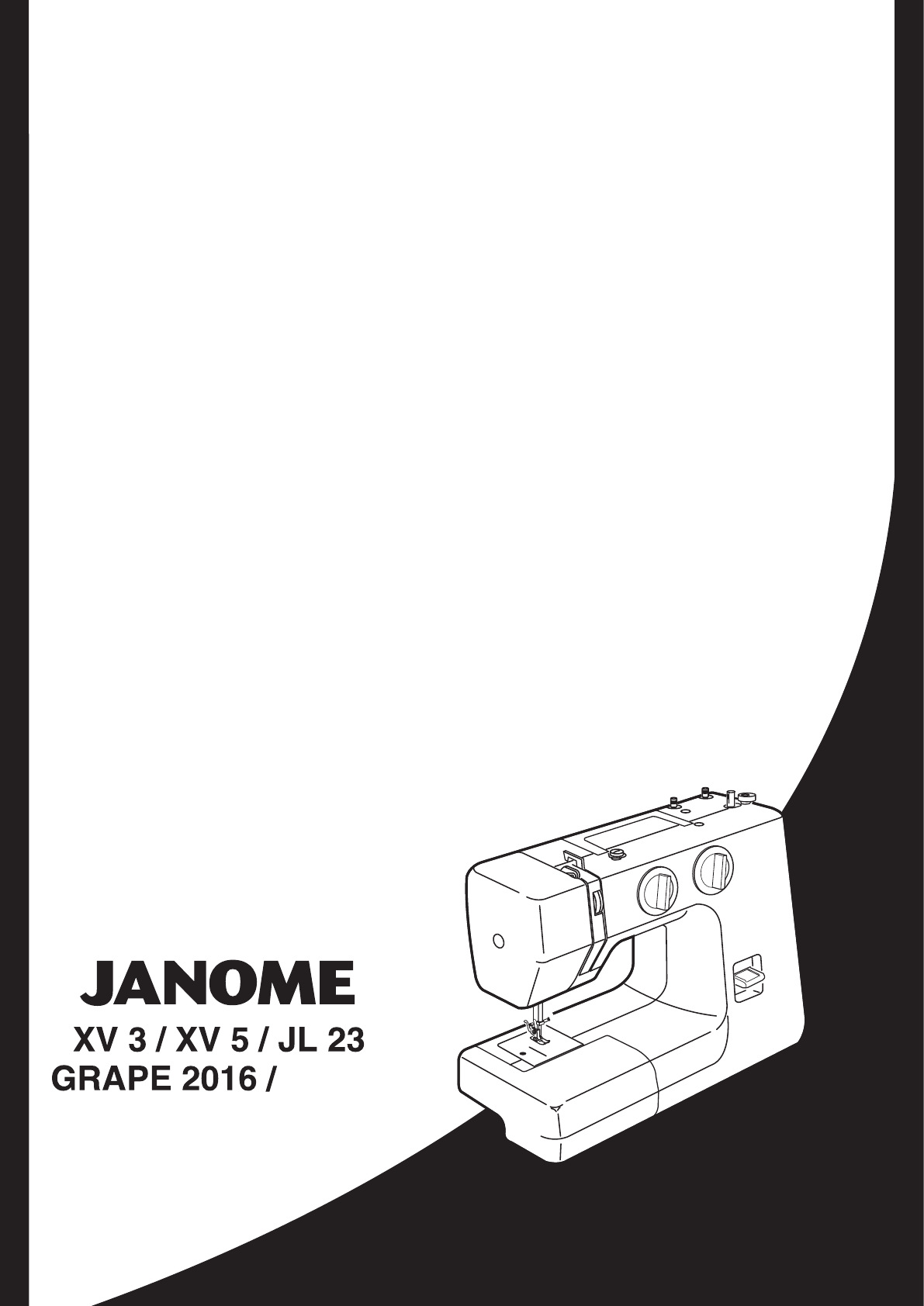 Просмотр инструкции швейной машинки JANOME XV-3, страница 1 - Mnogo-dok -  бесплатные инструкции на русском языке