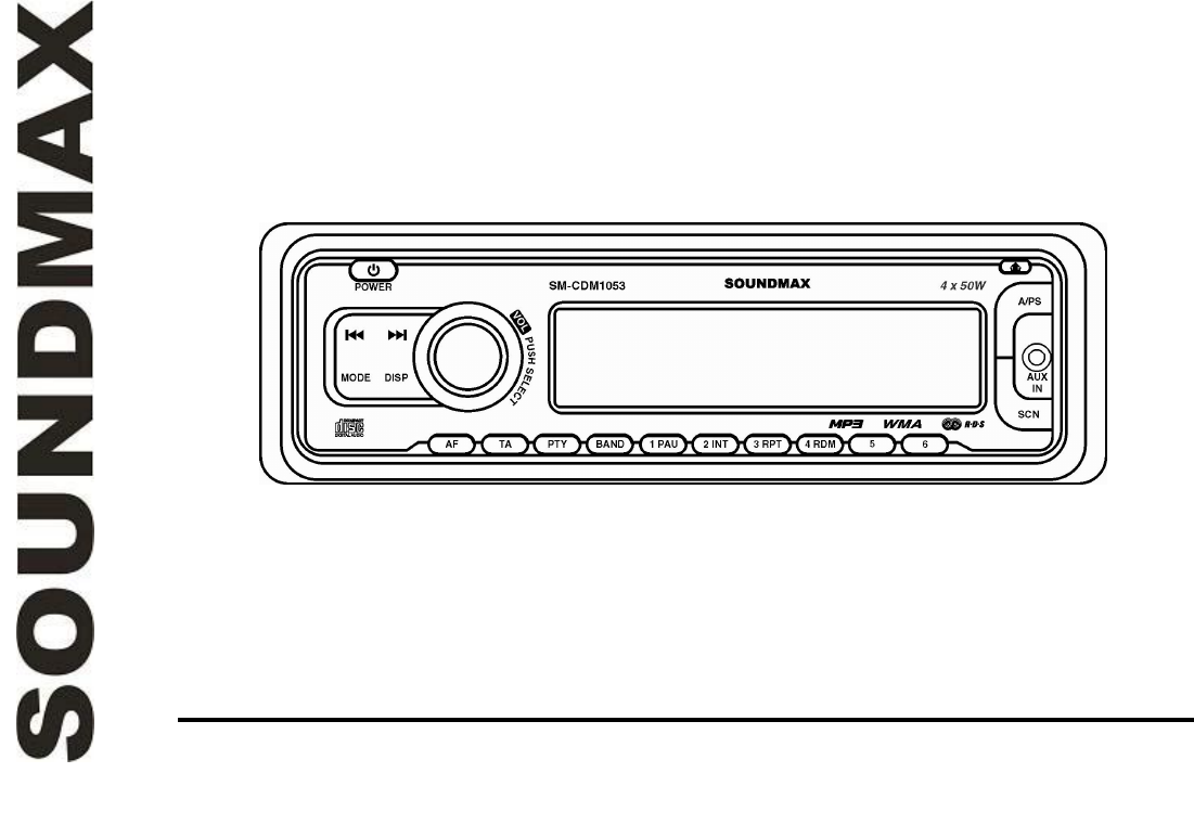 Инструкция к автомагнитоле Soundmax SM-CCR3187FB