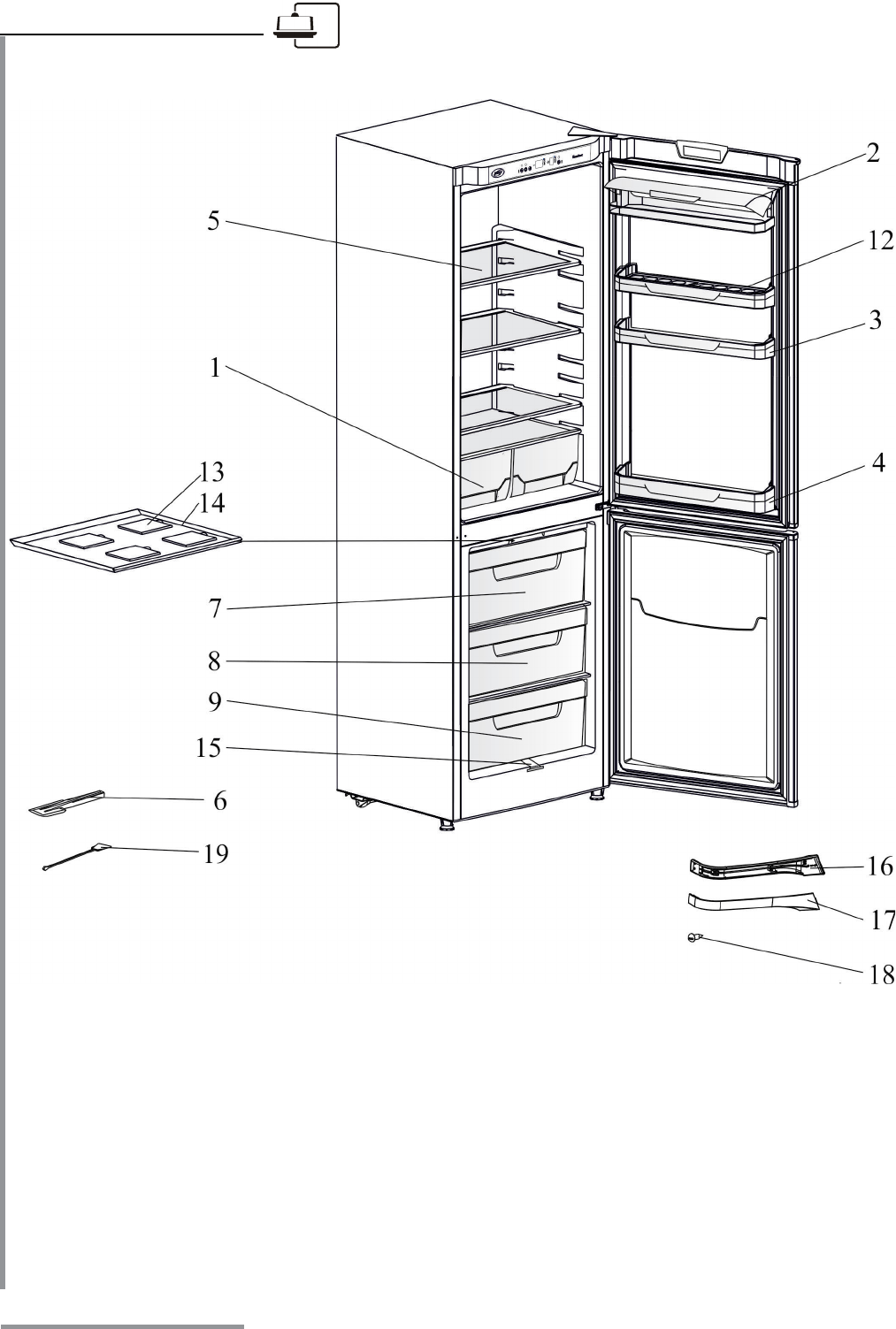 Морозильный шкаф electrofrost 121