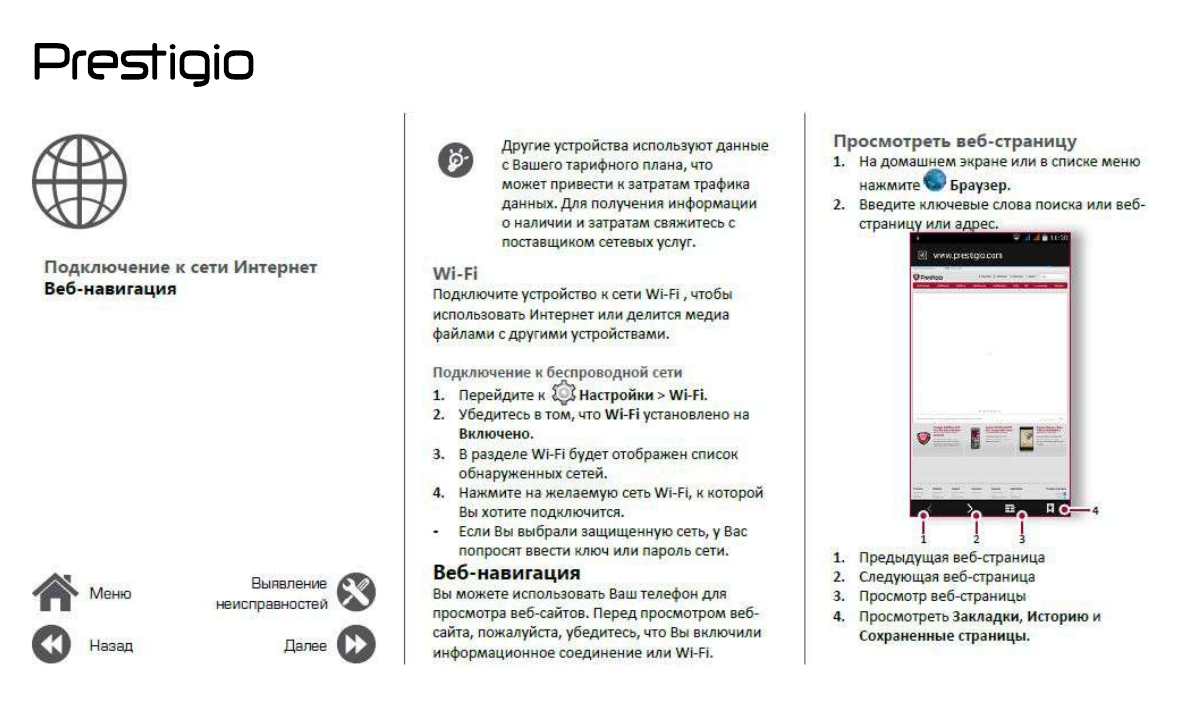 Просмотр инструкции сотового gsm, смартфона Prestigio WIZE R3 (PSP3423DUO),  страница 29 - Mnogo-dok - бесплатные инструкции на русском языке