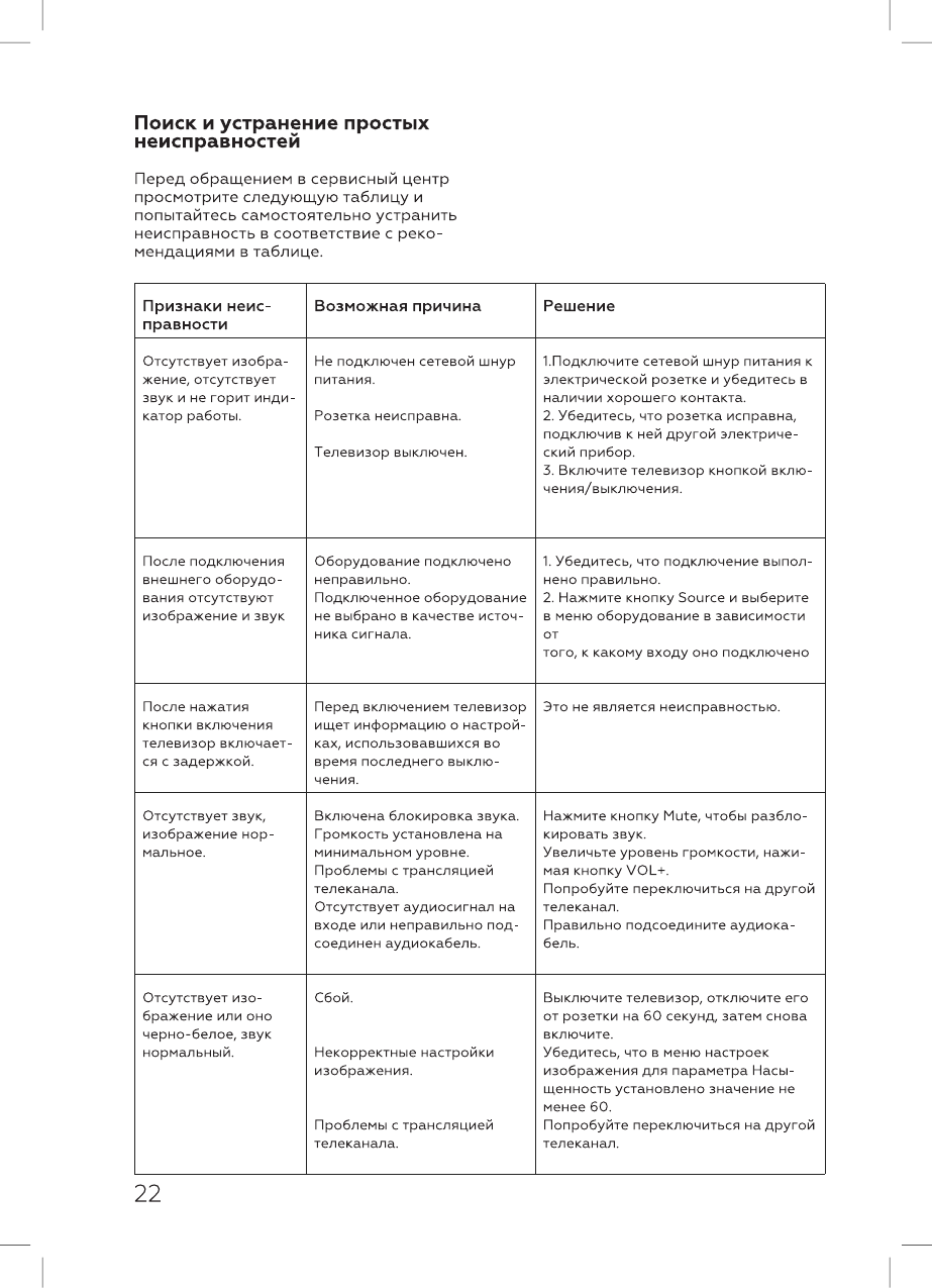 Просмотр инструкции жк телевизора BQ 43S02B, страница 24 - Mnogo-dok -  бесплатные инструкции на русском языке